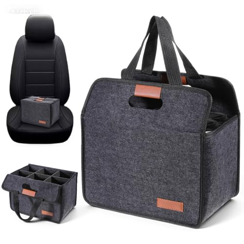 Xosjska 2 Pack 6 Cup Drink Carrier with Handle, Reusable Insulated Beverage Carrier for Car, Coffee Cup Holder Bag Folding Portable Coffee Cups Holder Bag for Delivery, Travel, Takeout