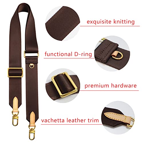 Image of Multi Pouchette Accessories Adjustable Strap, Crossbody Shoulder Purse Strap Replacement, Wide Luxury Bag Strap