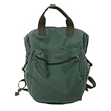 MaxxCloud Vintage Denim Backpack Tote Satchel Hiking Knapsack Canvas Backpack Travel Bag Handbag Purse Rucksack (523 green)