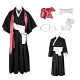 ZBQYGO Disfraz de anime Matsumoto Rangiku para mujer, kimono para Halloween, negro (M)