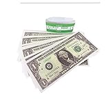 Prop Money Bills Realistic, 1 Dollar Play Money Bills, One Stack 100 Pcs for Movie Props