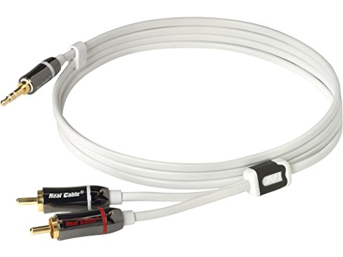 Real Cable IPLUG-J35M2M/1M50 Câble Jack/2 RCA Stéréo M/M