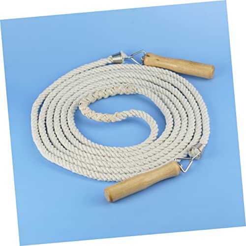 Cuerda de saltar sin enredos Toyvian de algodón flexible para evitar tirones 5