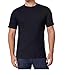 Kirkland Men's Crew Neck White T-Shirts 100% Combed Heavyweight Cotton Pack of 6 (Large, Black)