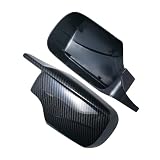 Per BMW E46 316i 318i 318d 320d 320i 325i 328i 330d 330i 1998-2005 Modello in fibra di carbonio Nero Tappi di copertura specchietto laterale di ricambio