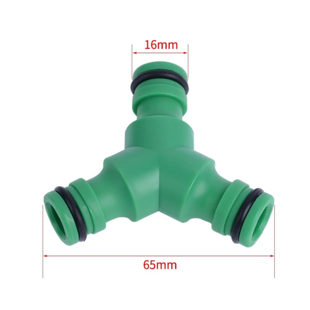 Connettore Y per tubo da giardino 1/2quot; 3/4quot; Adattatore per rubinetto a 2 vie con filettatura femmina Kit di giunzione rapida con accessori per splitter dell'acqua con valvola di accensione/sp
