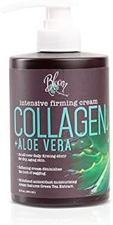 Bloom Collagen Lotion Skin Care Firming Cream, Intensive Anti Aging Moisturizer Face & Body Lotion W/ Aloe Vera For Wrinkles, Sagging Skin, & Dry Skin – Collagen Lotion For Women & Men, Large 15 Oz