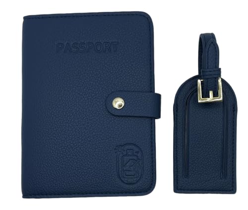 Faux Leather Passport Holder with RFID