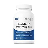 Fairhaven Health FertilAid for Men Fertility Supplements for Men | Count and Motility Support Pre-Conception for Him | Male Fertility Support Includes L-carnitine, Zinc, and Folate | 90 Capsules