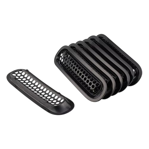 Calandre avant pour Jeep Wrangler JK en noir brillant idéale pour les sorties tout-terrain