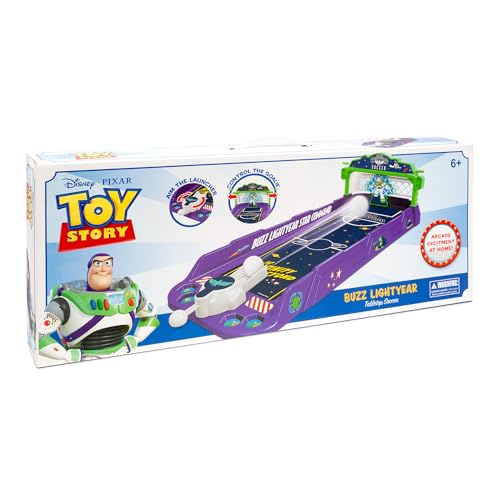 World Tech Toys Buzz Lightyear Soccer Game – Spring-Loaded Launcher and Goalie – Easy Setup Tabletop Game for 2 Players - 6+ - Thumbnail 5