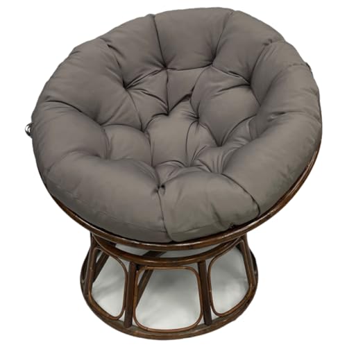 Coussin Papasan rond imperméable 120 cm XJBTBA grand coussin pour chaise œuf pivotante