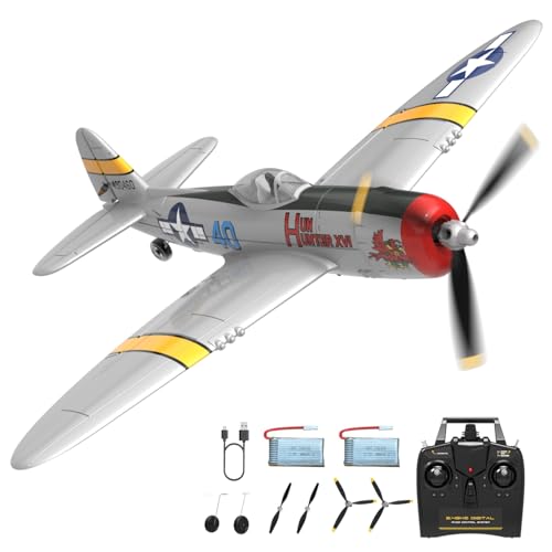 HBSAPKKA RC Plane P-47 4CH Remote Control Airplane for Adults Ready-to-Fly RC Airplane with 6-Axis...
