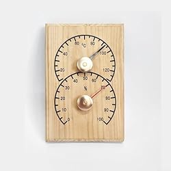 Aetluxery Termómetro e higrómetro de repuesto para...: Reemplazo del termómetro de sauna: Termómetro e higrómetro de alta precisión fabricado con aleación de cobre y aluminio de larga duración para un monitoreo confiable de la sala de vapor; rastrea con precisión la temperatura y la humedad para mantener...