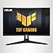 ASUS TUF Gaming VG27VH1B 27” Curved Monitor, 1080P Full HD, 165Hz (Supports 144Hz), Extreme Low Motion Blur, Adaptive-sync, FreeSync Premium, 1ms, Eye Care, HDMI D-Sub, Black