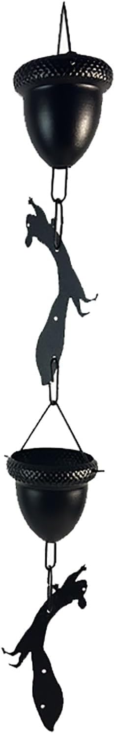 Aluminum Alloy Rain Catchers,Acorn Rain Chain Rain Gutter Chains,Metal Rain Chains for Gutters,Hanging Yard Downpipe Extension