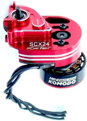 Furitek (HELIDIRECT) Mini Stellar Transmission with Mini Komodo Brushless - Remote Control Car Electronic, RC Car, RC Truck Transmission Motor (SCX24)