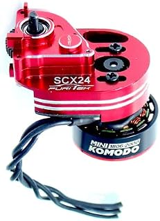Furitek (HELIDIRECT) Mini Stellar Transmission with Mini Komodo Brushless - Remote Control Car Electronic, RC Car, RC Truck Transmission Motor (SCX24)