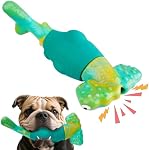 BIKIISEN Jouets pour chiens pour les brochettes agressives, Jouets interactifs pour chiens à mâcher pour les grands chiens, Jouet indéstructible pour les garder occupés, Jouettes touffues pour la race moyenne/grosse (verte)