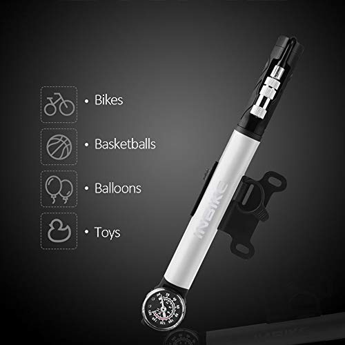 pedkit Mini bomba de bicicleta portátil de alta pressão para bicicleta com estrutura de pneu compatí