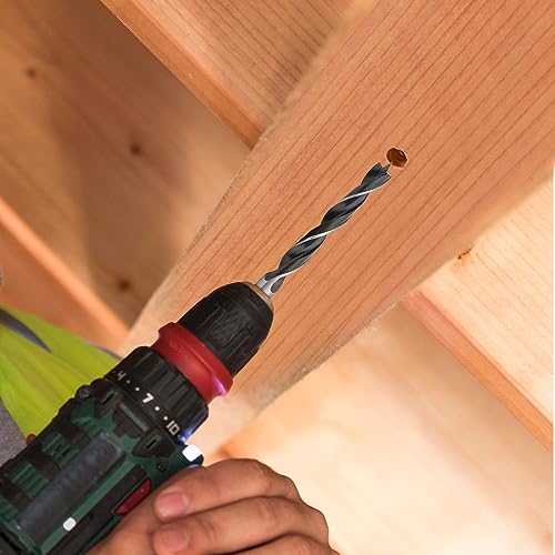 Gunpla 8pcs Wood Drill Bits Set, Carbon Steel Twist Brad Point Drill Bits Woodworking Bore Holes Durable Drilling Tools Kit with Storage Case for Wooden Plywood Chipboard Plastics 4 Gunpla 8pcs Wood Drill Bits Set, Carbon Steel Twist Brad Point Drill Bits Woodworking Bore Holes Durable Drilling Tools Kit with Storage Case for Wooden Plywood Chipboard Plastics - Image 4