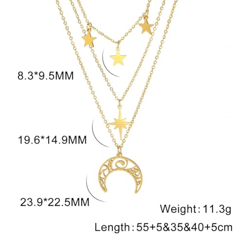 Collier soleil de sorcière argent 925 finitions Moonglow de luxe - 4