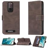 bojioderf Custodia Comaptibile per Emporia Smart 5 Mini Case Custodia Cover Supporto Premium in PU [ con 9H HD Vetro Temperato] BF09 Brown