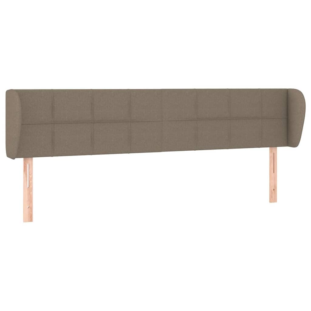 Zagłówek z uszami, kolor taupe, materiał: 163 x 23 x 78/88 cm, regulowany