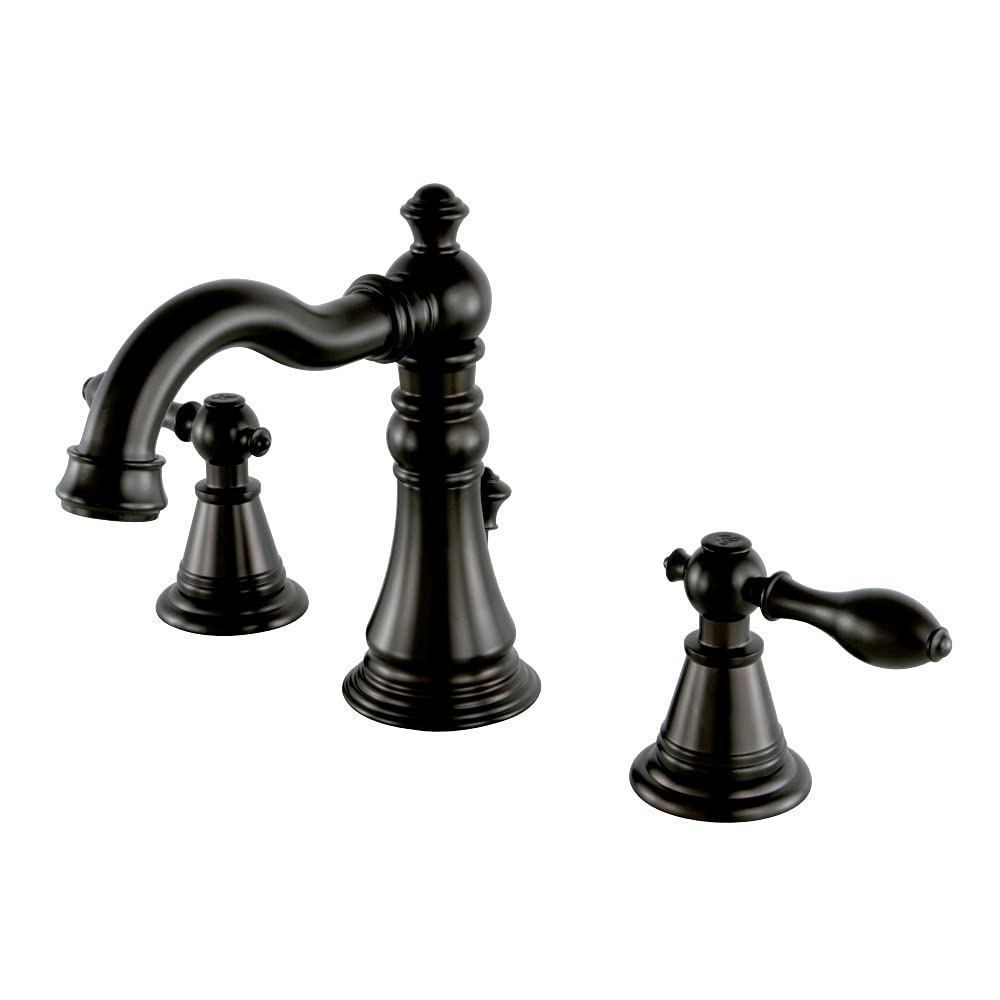 Photo 1 of Kingston Brass FSC1975AL English Classic Widespread Lavatory Faucet, 5-5/16" Spout Reach, Oil Rubbed Bronze