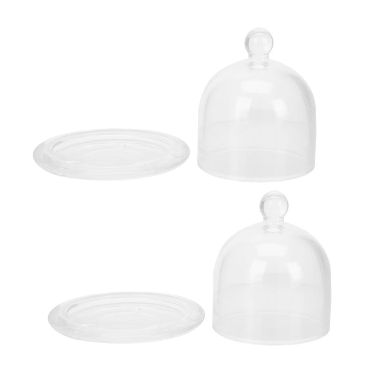 Présentoir à gâteaux élégant en verre résistant pour service de table