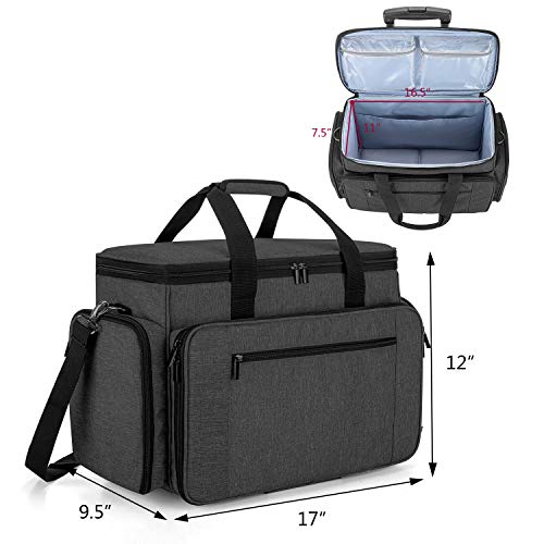 LUXJA Sewing Machine Case with Detachable Dolly, Black by LUXJA - Image 5