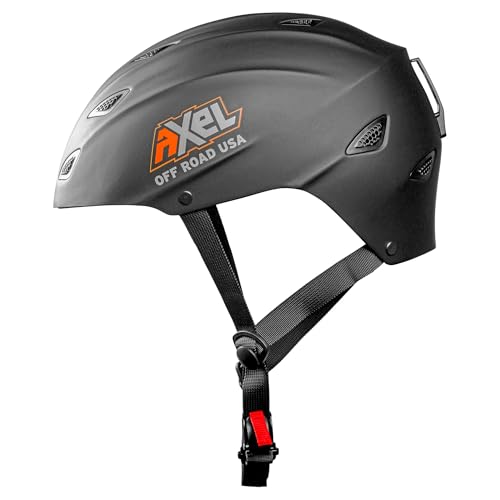 AXEL Off Road and On-Road GRIT D.O.T. Helmet (3X-Large, Racy Black)