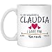Regalo di San Valentino per le donne regalo di compleanno nome tazza - alla mia meravigliosa Claudia ti amo così sempre, per sempre - anniversario, matrimonio, idee regalo di compleanno per moglie - d