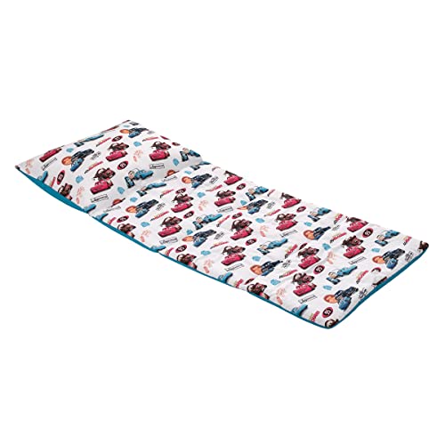 Disney Cars Radiator Springs White, Blue, and Red Lightning McQueen and Tow-Mater Deluxe Easy Fold Toddler Nap Mat