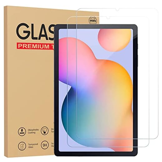 Gerutek [Pacote com 2 protetores de tela para Samsung Galaxy Tab S6 Lite 10,4 polegadas 2024/2022/2020 (SM-P620/P625/P613/P619/P615/P610) [Ultra transparente] [antiarranhões] para filme de vidro