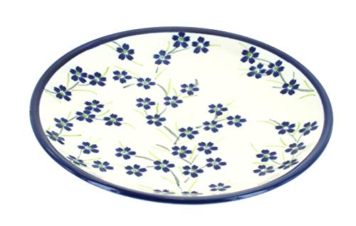 Blue Rose Polish Pottery Willow Dessert Plate
