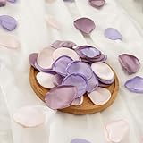 AimtoHome 200 Pcs Silk Rose Petals, Purple Lavender Light Pink Artificial Flowers for Wedding, Baby Shower, Fairy Party, Boho Decor, Photography Backdrop Scatter