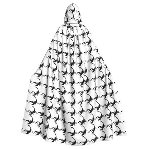 Cape à capuche scorpion adulte pour déguisement cosplay et fêtes