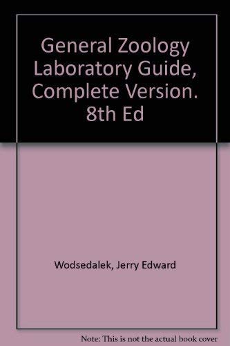 General Zoology Laboratory Guide, Complete Version. 8th Ed