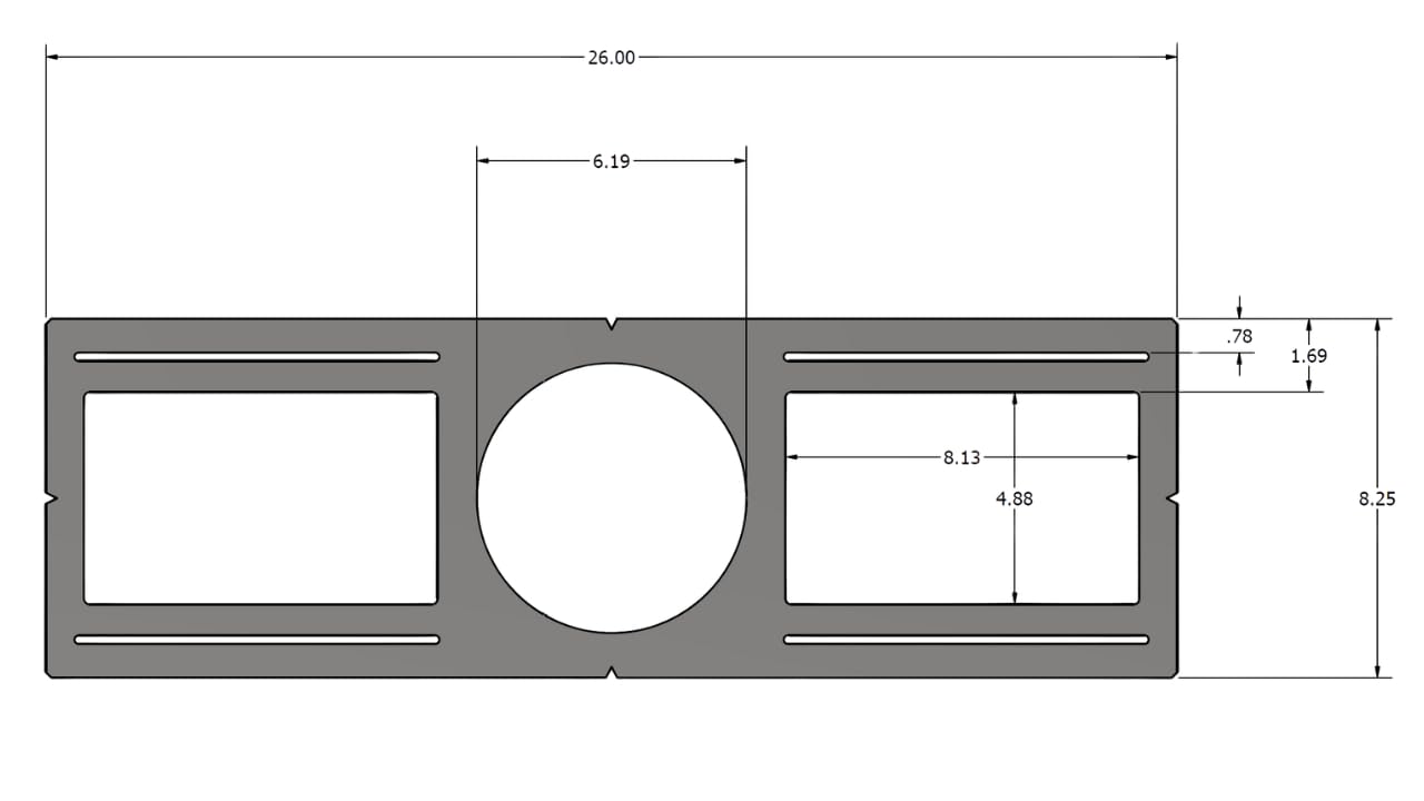 72 Pack Bulk New Construction Mounting Plate Round Hole 6