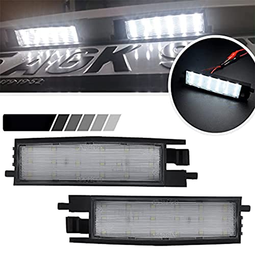 2pcs LED luces para matrícula luz matricula compatible con Toyota RAV4 MK2 MK3 05-15 Auris 12-19 Yaris 99-05 Avalon 99-12 Scion iM 14-19 Solara 97-08
