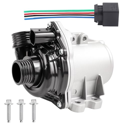 11517632426 Electric Engine Water Pump with Bolts Compatible with 135i 335i 335is 335xi 535xi 135is X1 X3 X5 X4 X6 Z4 E60 E61 E82 E88 E90 F01 640i 535i 740i 740Li 3.0L L6 Replace 11517888885