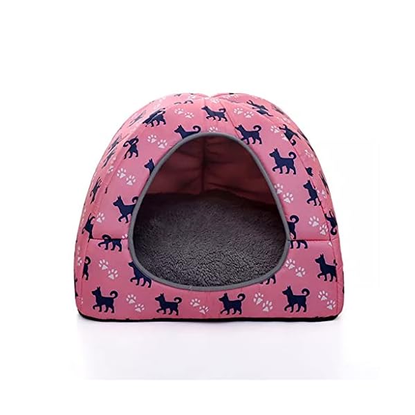 SLATIOM-Bed-For-Portable-Pet-Small-Dog-House-Kittens-Basket-Cushion-Pillow-Mat-Tent-Removable-Puppy-Nest-Cave-Cats-Beds-Color-C-Size-XL SLATIOM Bed - Comfortable and Stylish Pet Beds for Your Furry Friend