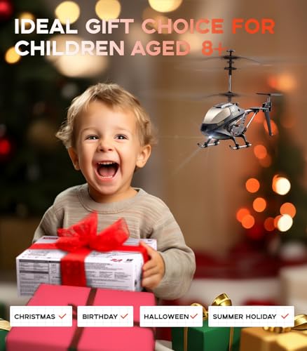 Image of SYMA RC Helicopter Toy,RC Helicopter with 16Mins(2 Batteries),Altitude Hold,One Key Take Off /Landing,3.5 Channel,Gyro Stabilizer,RC Airplane Toys for Kid Boy Girl Playing Indoor