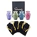 Shades of Marble Classic Keepsake Urns Set of 4 - Token Urns - Keepsake Urn Set - Handcrafted and Affordable Memorial Mini Urns for Ashes with Premium Velvet Bags