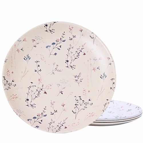 ilohaus Bamboo Plates for Kids - 4-Pack 8