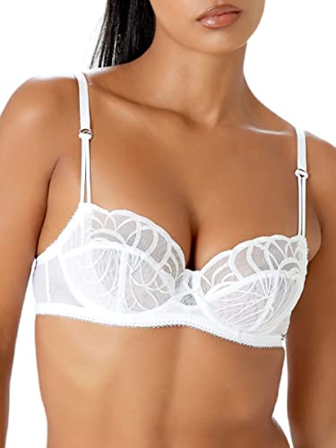 Gossard Fiesta Non Padded Balcony Bra White Sparkle 34A