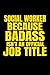 Produktbild Social Worker Because Badass Isn't an Official Job Title: Line Notebook