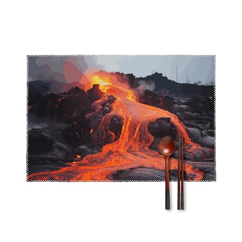 Sets de table rouge imperméables et isolants pour repas sereins - 2