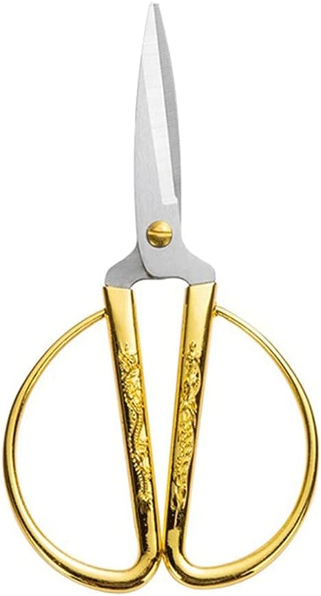 Craft Scissors 1PC Professional Tailor Scissors Stainless Steel Sewing Gold Scissors for Clothing Cutting Shears Fabric Cutter Craft Tool Scissors